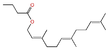 (E,E)-3,7,11-Trimethyl-2,6,10-dodecatrienyl butyrate